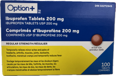 OPTN+ IBUPROFEN 200mg TAB 100s [100 ea]