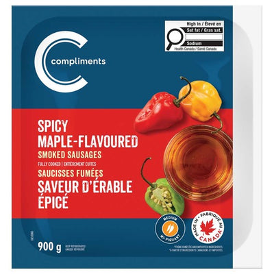 COMP SPICY MAPLE SMK SAUSAGE [900 g]