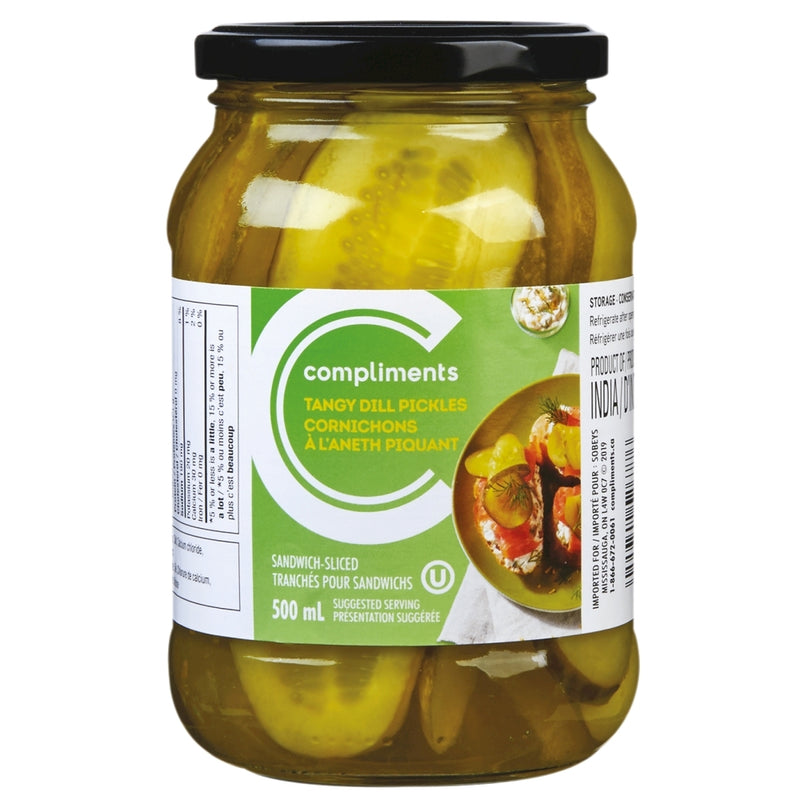 COMP TANGY DILL SANDWICH PICKL [500 ml]
