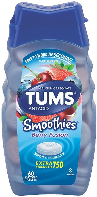 TUMS SMOOTHIES BERRY FUSION [60 TAB]