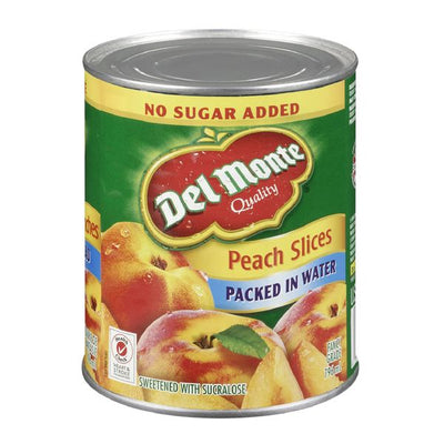 DELM PEACH SLC IN WATER NO SUG [796 ml]