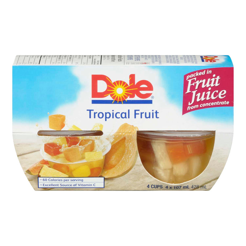 DOLE FRT BOWLS TROPICAL FRUIT [4 PK]