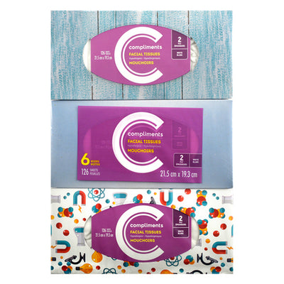 COMP FACIAL TISSUE 2ply 6pk [6 ea]