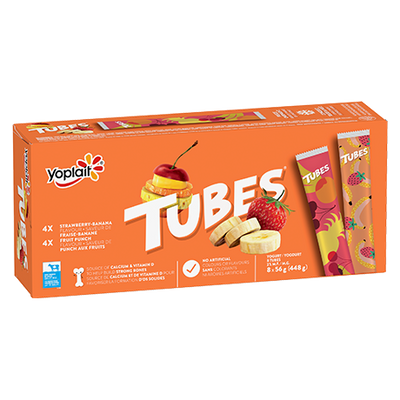 YOPLAIT YOGURT TUBES STRW FRT [448 g]