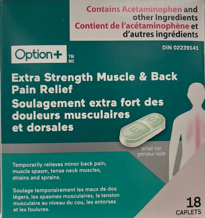 OPTN+ EX STR MSCL & BCK PAIN [18 ea]