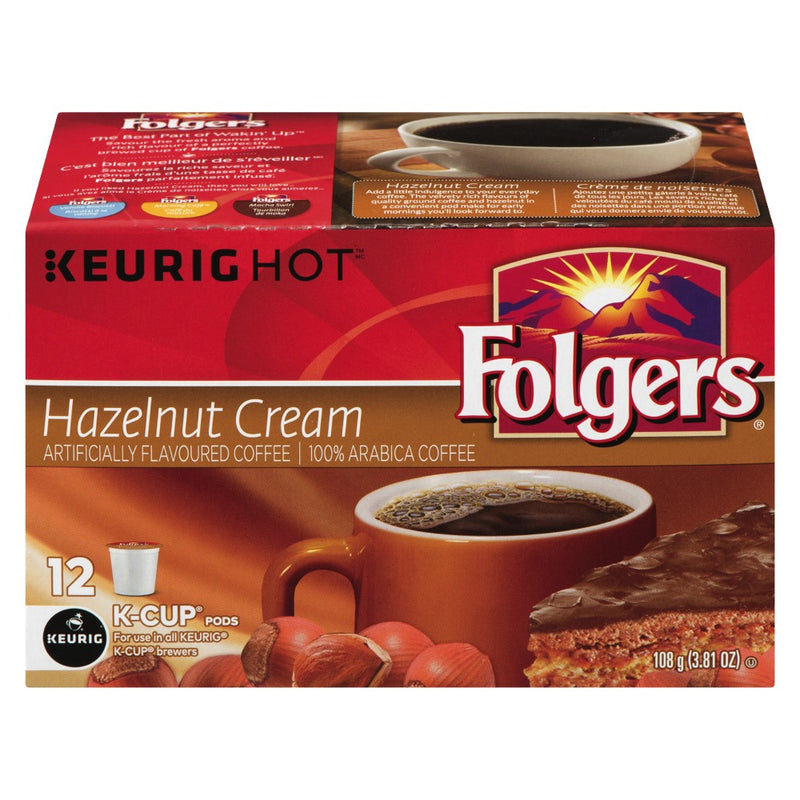 FOLGERS KCUP GRM HAZLNUT CRM [12 ea]