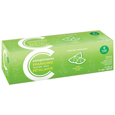 COMP SPRK WATER LIME 12x355ml [12 ea]