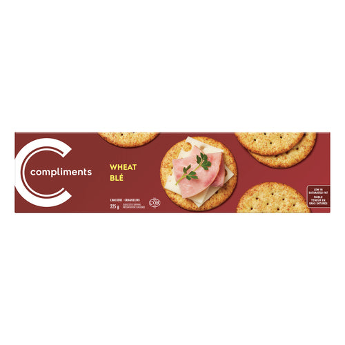 COMP WHOLE WHEAT CRACKERS [225 g]