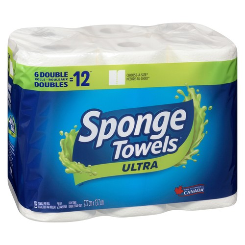 SPONGE TOWEL ULTRA 2PLY 128s [6 ea]