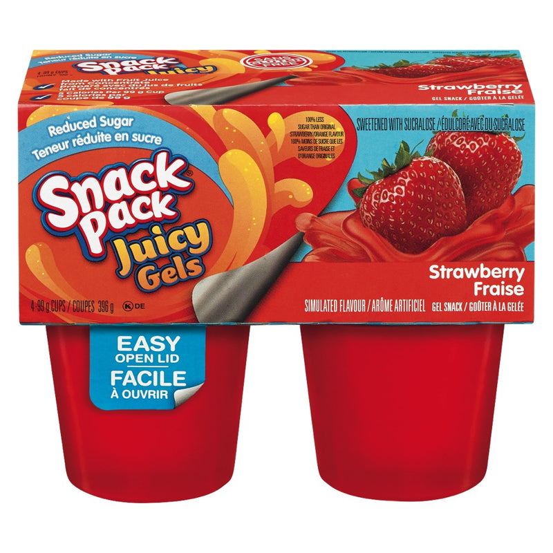 SNACK PACK JUICY GELS NSA STRW [4 PK]