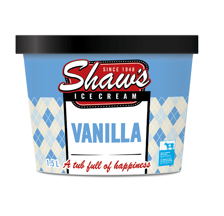 SHAWS VANILLA ICE CREAM 1.5L