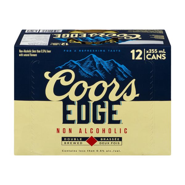 COORS EDGE BEER NO ALCOHOL 12p [12 pkg]