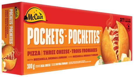 MCCAIN PIZZA POCKETS 3CHEESE [300 g]
