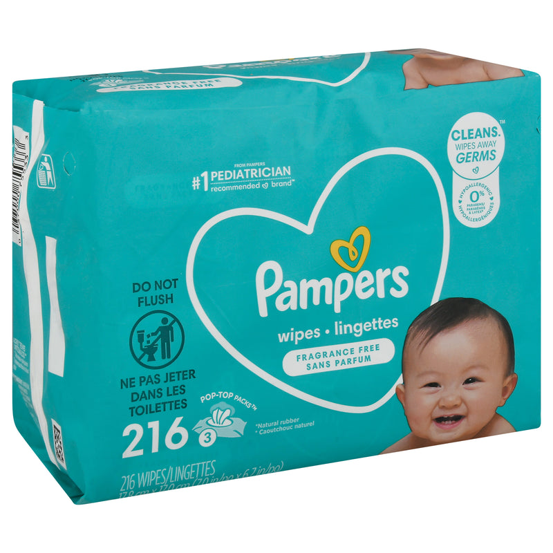 PAMPERS WIPES COMPL CLN UNSCNT [216 ea]