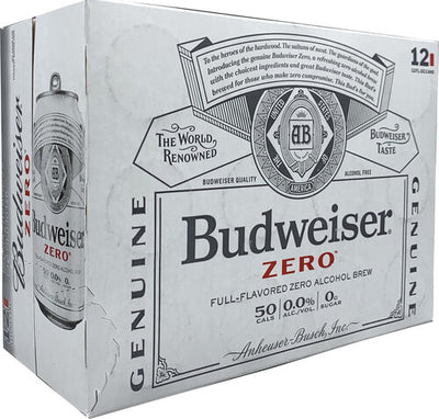BUDWEIRSER ZERO ALCOHOL BEER [12 ea]