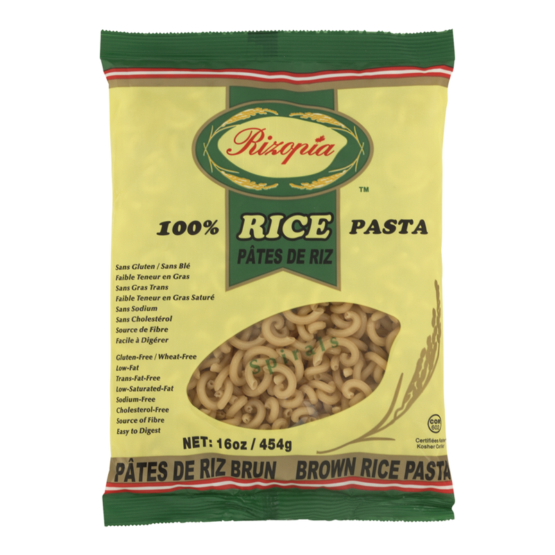 ORG BROWN RICE SPIRALS [454 GM]