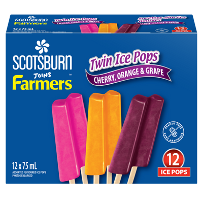SCOTS FARMERS TWIN ICE POPS 12 [12 ea]