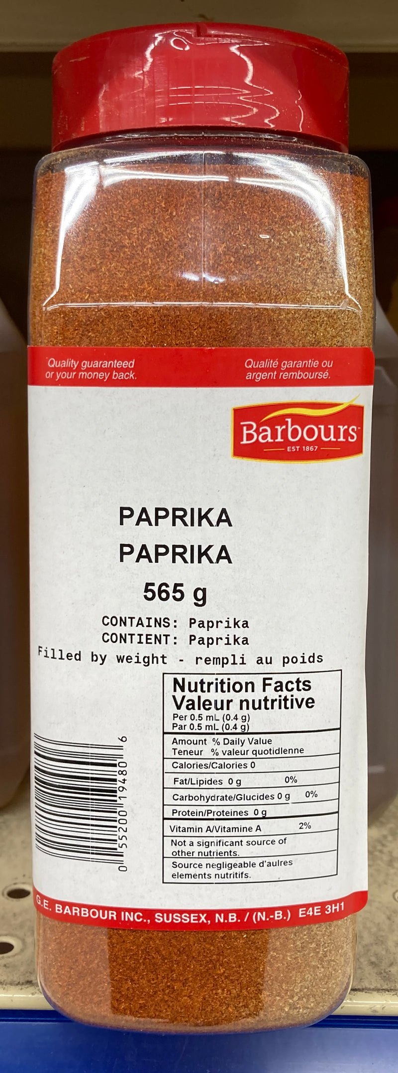 BARBOURS PAPRIKA [567 GM]