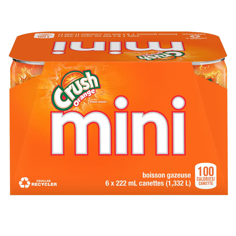 ORANGE CRUSH MINI CANS 6x222ml [6 ea]