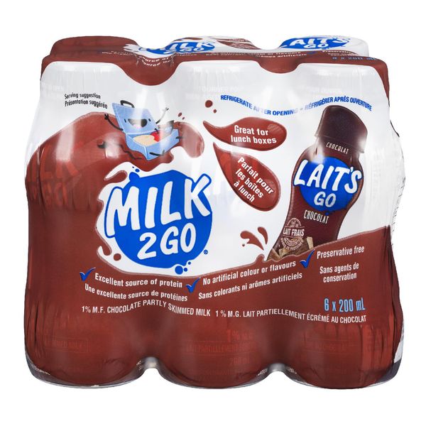 MILK 2 GO CHOCOLATE 6X200ML