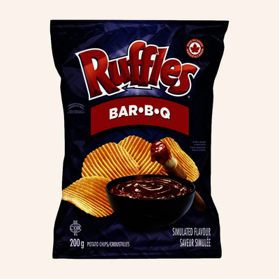 RUFFLES BAR-B-Q CHIPS 200g