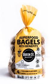 QUEEN ST GF CHIA FLAX BAGELS [464 g]