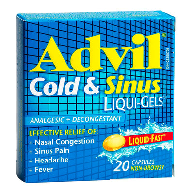 ADVIL COLD & SINUS GELS [20 PK]
