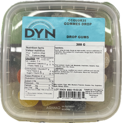 DYN GUM DROPS 300g