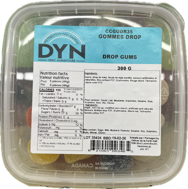 DYN GUM DROPS 300g