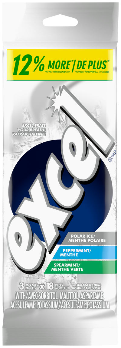 EXCEL GUM VARIETY PACK 18pc 3p [3 ea]