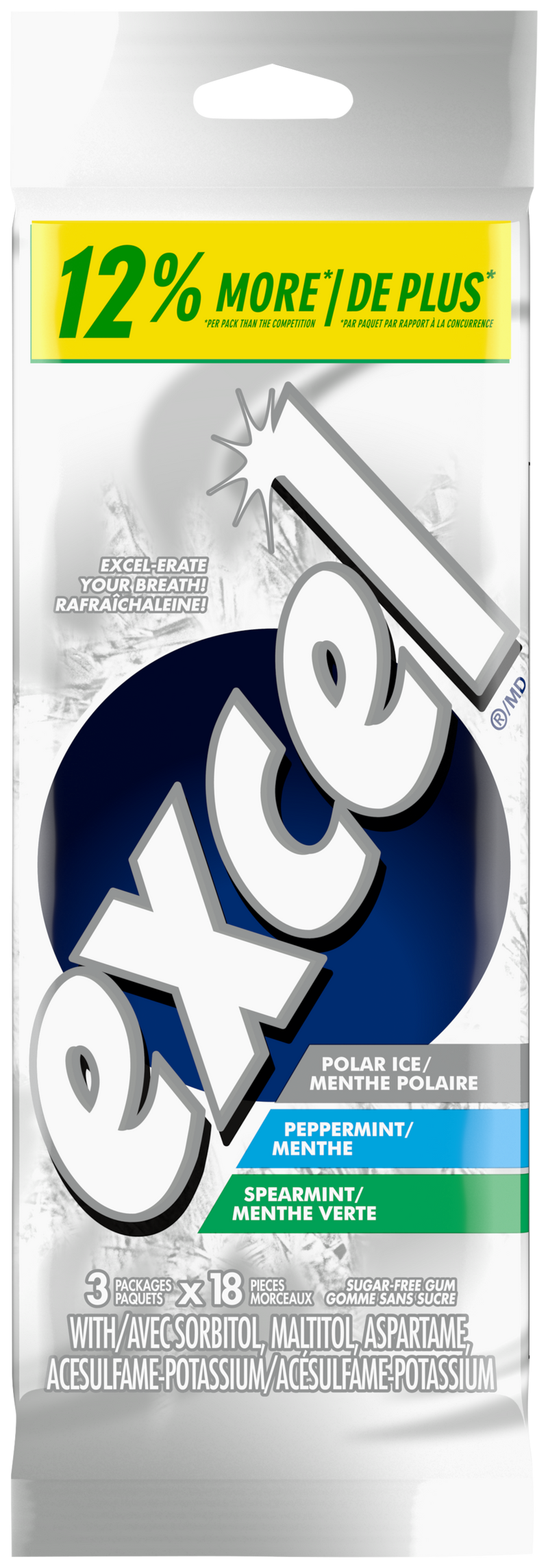 EXCEL GUM VARIETY PACK 18pc 3p [3 ea]