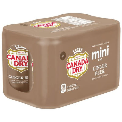 CAN DRY GINGER BEER MINI CANS [6 pkg]