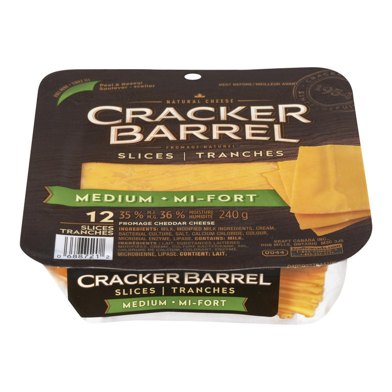 CRACKER BARREL MED CHED SLICES [240 g]