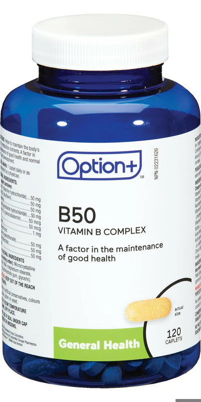 OPTION+ B50 COMPL 120 CAPS [120 ea]