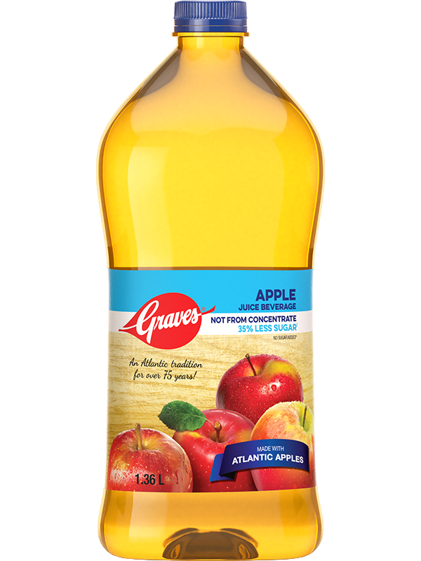 GRAVES APPLE JUICE LESS SUGAR [1.36 l]