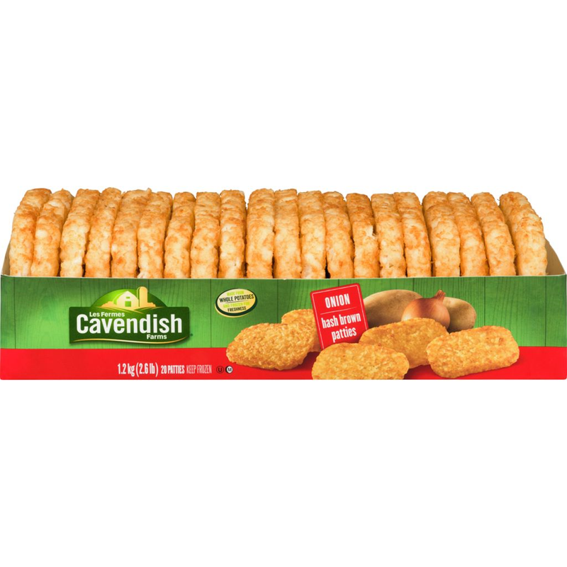 CAV FARMS PATTIES ONION 20pk [1.2 kg]
