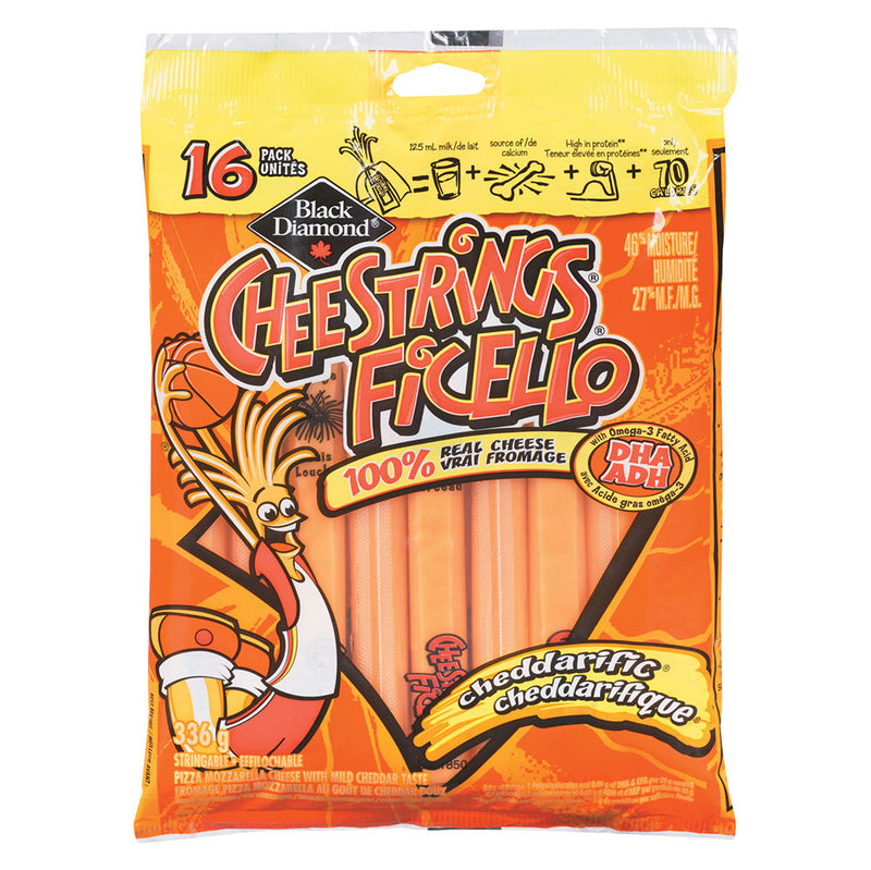 BD CHEDDAR CHEESTRING 16PK [336 GM]