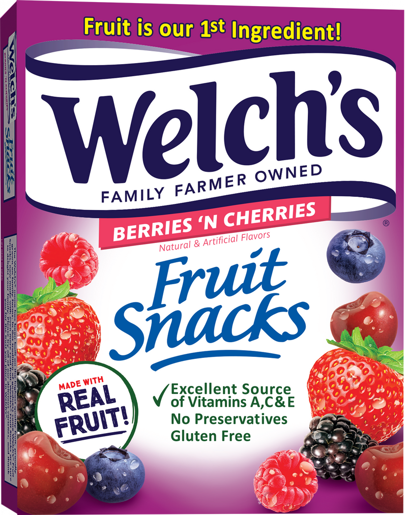 WELCHS FRUIT SNK BRY N CHRY [616 g]