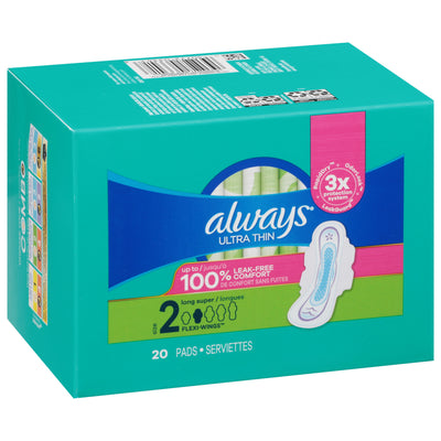 ALWAYS ULTRA THIN PADS SZ 2 [20 ea]