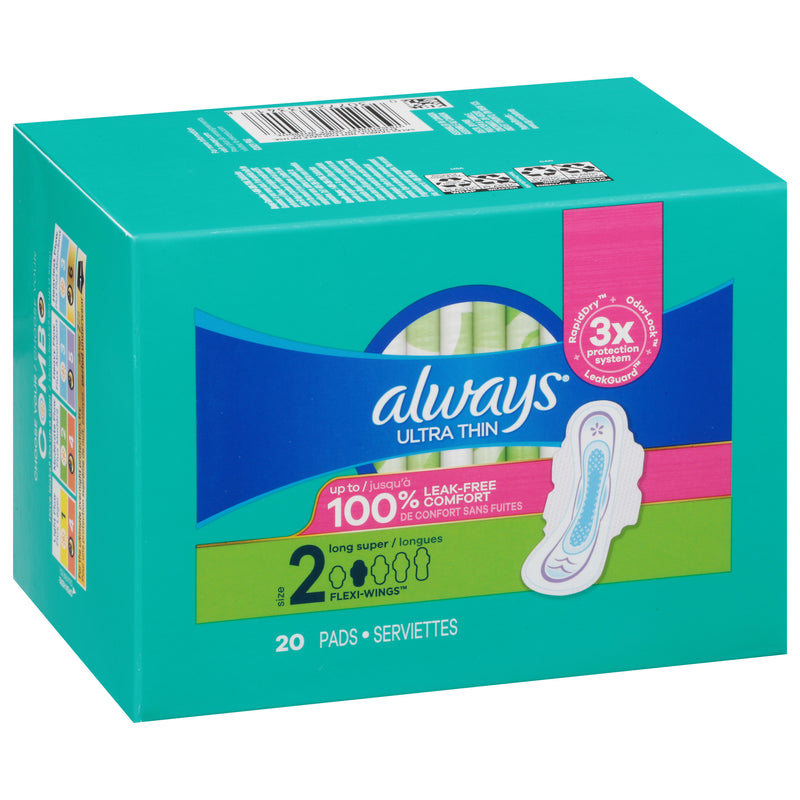 ALWAYS ULTRA THIN PADS SZ 2 [20 ea]