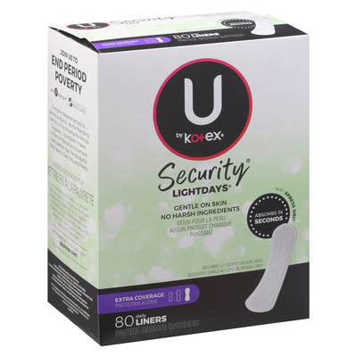 U BY KOTEX LINER L/DAYS 80S [80 ea]