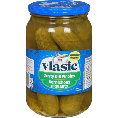 VLASIC ZESTY DILL WHOLES PICKL [1 LT]