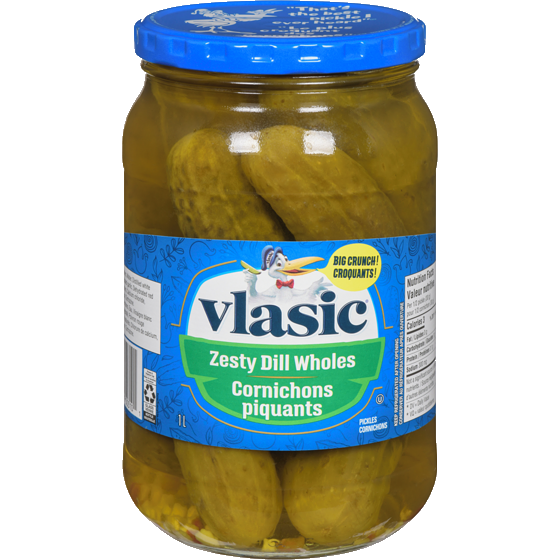 VLASIC ZESTY DILL WHOLES PICKL [1 LT]
