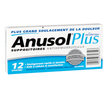 ANUSOL PLUS SUPPOSITORIES [12 ea]