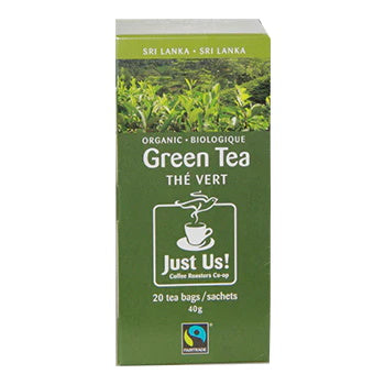 JUST US GREEN TEA CERT ORGANC [25 BAG]