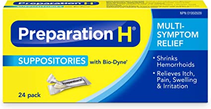 PREPARATION H SUPPOSITORIES [24 ea]