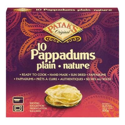 PATAKS PLAIN PAPPADUMS [10 PK]