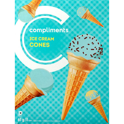 COMP ICE CREAM CONES 18S [18 ea]