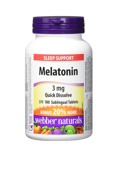 WEB MELATONIN 3MG BONUS [180 ea]