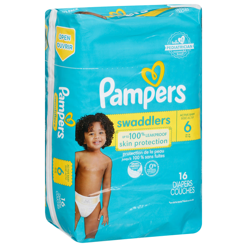 PAMPERS SWADDLERS SZ 6 16s [16 ea]